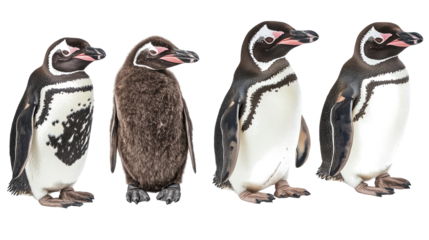 Various Stages of African Penguin Development Showcased Generative AI