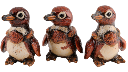 Collection of African Penguins in Unique Designs Generative AI