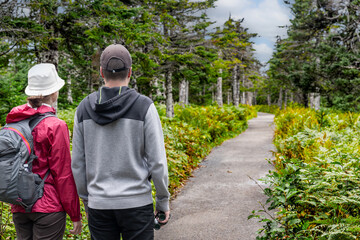 Hiking in Highland National Park Cape Breton