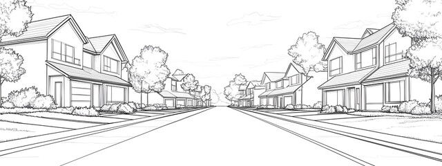 Fototapeta premium sketch of building