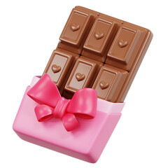 3D Pinkwrapped chocolate hearts ideal for Valentines Day, wedding, love, romance, sweets, treats, confectionery, gift, present, celebration visuals.