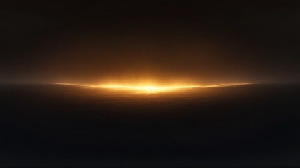 Aerial sunrise, golden light breaks through clouds, dark sky, atmospheric backdrop