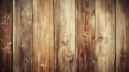 Fototapeta premium A warm brown wooden surface with visible grain patterns, creating a rustic and natural blank canvas.
