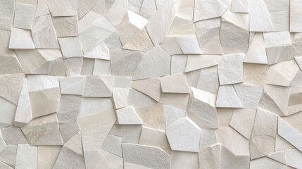 Beige tones of natural stone arranged in a mosaic pattern, providing a neutral and organic copy space.
