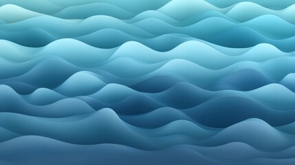 Obraz premium Abstract ocean waves background, digital illustration, calming design, website banner
