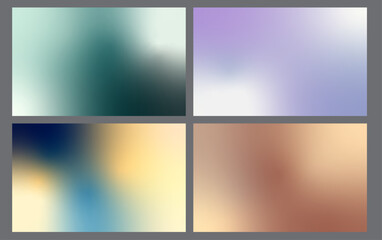 set of backgrounds, gradient wallpaper, green blue purple gold