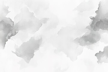 Fototapeta premium Abstract grayscale watercolor wash background