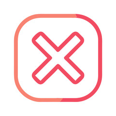 Fototapeta premium Cross (X) Icon - vector