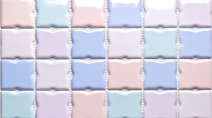 Fototapeta premium Pastel Colored Tile Mosaic