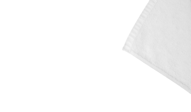 white towel fabric copy space for banner