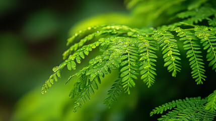 Polypodiop hytaA very green plant.  ai generated