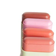 brocha, pintando, beldad, maquillaje, color, paleta, maquillaje, variopinto, sombra de ojos, cosmeticas, moda, ocular, acomodador, sombra, polvo, blanco, cosmeticas, fabricar, arte, aislada, brocha, a