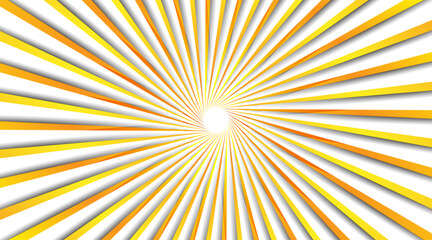 Floral shape abstract background | Sun shining ray modern vector background with shadow and line for multi usage | New minimal background with yellow, orange colour for banner, blog, decorative usage