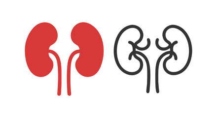 Kidney Icon Vector – Medical and Healthcare Symbol
