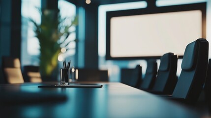 Modern Conference Room Ready for Meeting