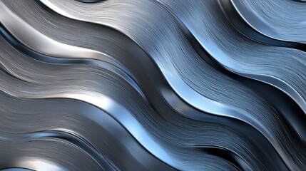 Obraz premium Cool-Toned Metallic Texture