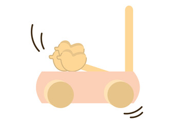 カタカタ、手押し車