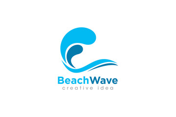 Creative Wave Concept Logo Design Template