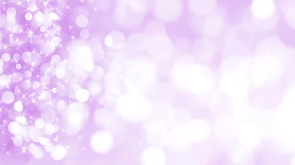 Fototapeta premium Lavender Bokeh Background With Sparkling Stars