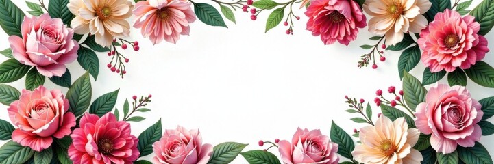 intricate floral wreath design, floral vector, vector art, flower pattern