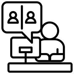 Online Conference Icon