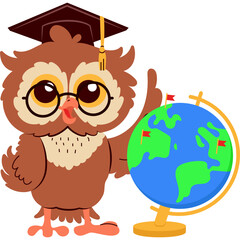 Professor Owl Illustration