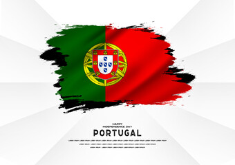 Obraz premium Happy Independence Day, portugal