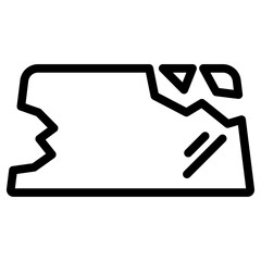 부서진 자동차 유리 아이콘