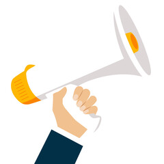 Hand Holding Megaphone
