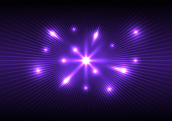 Abstract background with lightning explosion wave