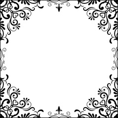 Stylish classic frame with place for your text can be used for greeting cards, invitations, covers and more designs.