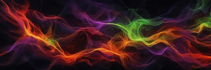 Fototapeta premium Abstract Colorful Smoke Wave Pattern Design