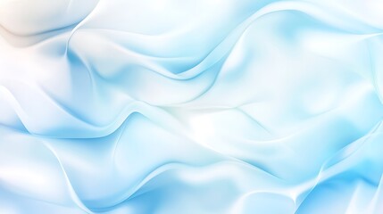 Abstract Blue and White Wavy Fabric Texture