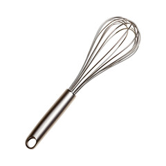 Modern Dough Whisk with Textured Handle Isolated on Transparent Background