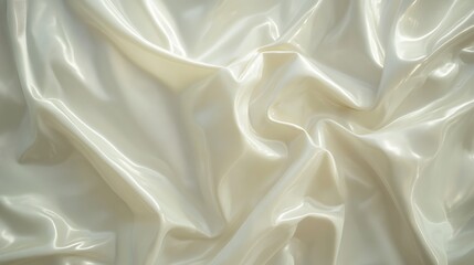 Obraz premium Draped Cream Colored Silk Fabric Texture