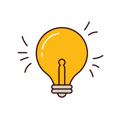 lightbulb icon vector