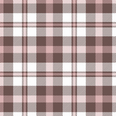 Warm and Cozy Pink and Brown Plaid Textile