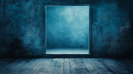 Dark Room Interior Doorway Wooden Floor