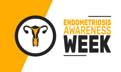March is Endometriosis Awareness Week. This holiday-themed design is perfect for backgrounds, banners, greeting cards,
 posters with text inscription, and social media posts. Vector illustration.
