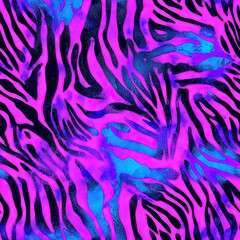 Neon Tiger Stripes Tactical Airsoft Camouflage Seamless Pattern Texture