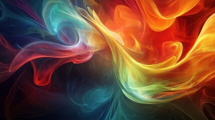 Obraz premium A vibrant and dynamic abstract technology background showcases a rich 