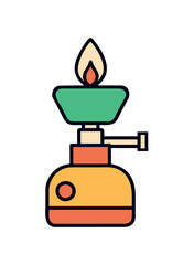 Portable camping stove for outdoor cooking