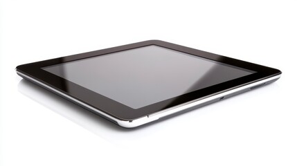 Sleek Tablet Device on a Reflective Surface with Modern Design