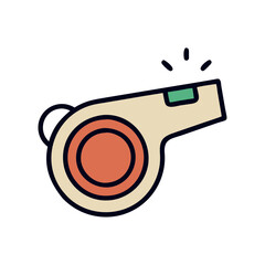 Emergency whistle for outdoor safety