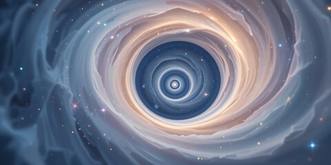 Celestial Swirl A Galactic Spiral Nebula Artwork
