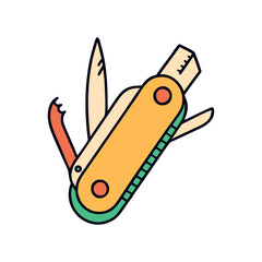 Multi tool pocket knife for survival