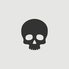 Vector Simple Isolated Skull Icon