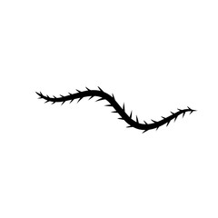 sharp vines silhouette icon