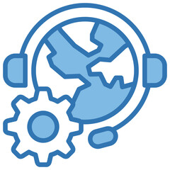 Obraz premium Global Service Icon