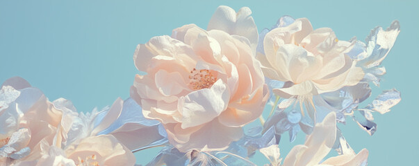 Abstract background with flowers, floral wallpaper